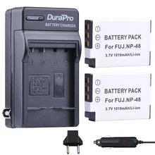 2 шт. np-48 NP 48 NP48 3.7 В 1010 мАч Li-Ion Bateria машины Зарядное устройство + ЕС Разъем для Fujifilm fuji xq1 xq2 np-48 Батареи для камеры