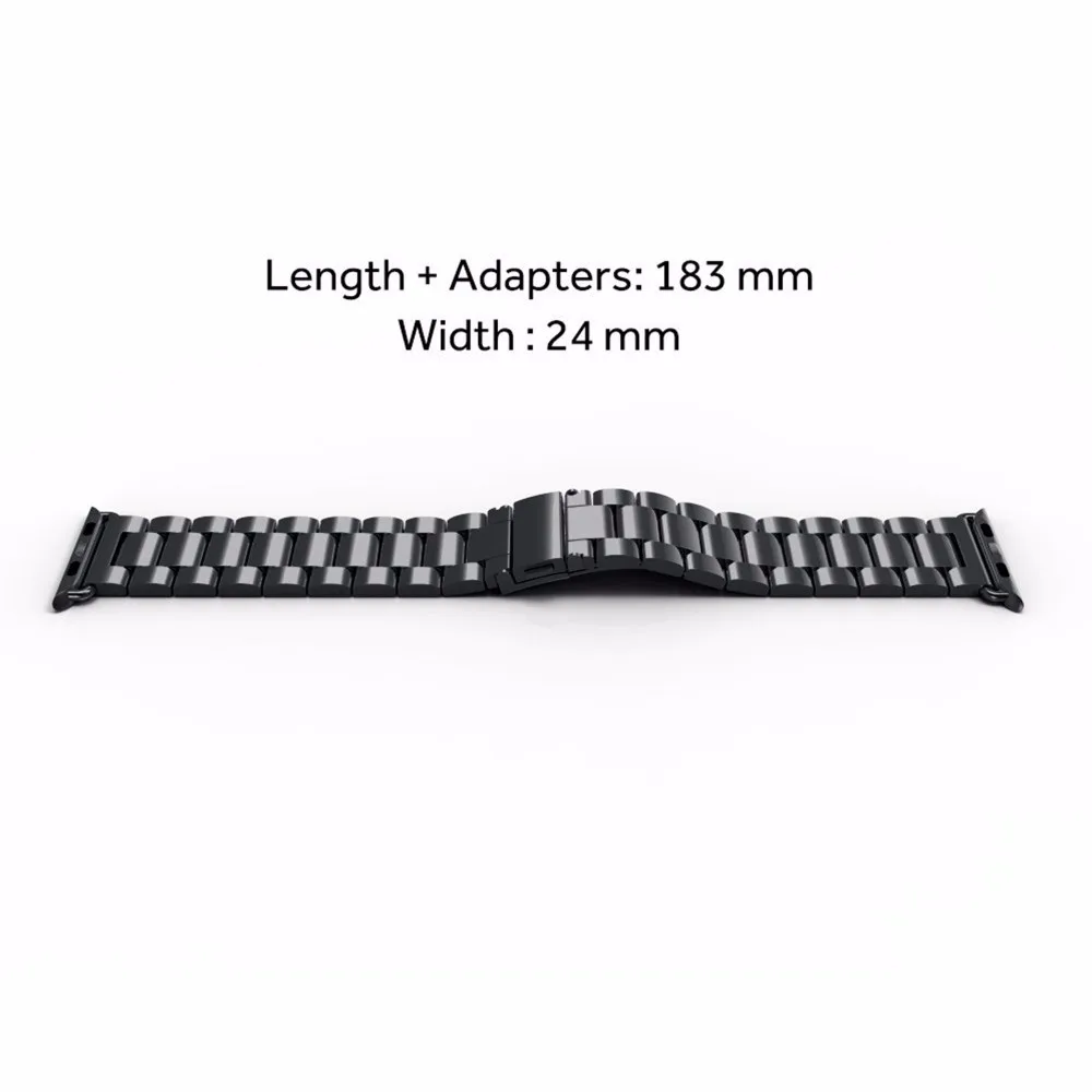 2 шт. ремешок для Apple watch band 44 мм 40 мм iWatch band 42 мм 38 мм браслет из нержавеющей стали + Миланская петля Apple watch 4 5 3 2 1