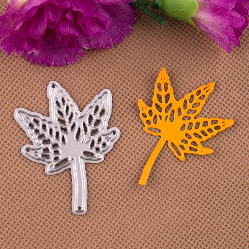 

DIY Maple Leaf Design Cutting Dies Stencils Embossing Card for Scrapbooking Card Album Decorative Metal Crafts.