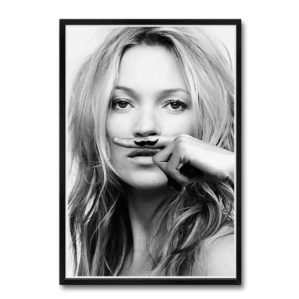 Современные плакаты и принты Kate Ann Moss, черно-белая Картина на холсте, скандинавский домашний декор, настенные картины для гостиной, без рамки