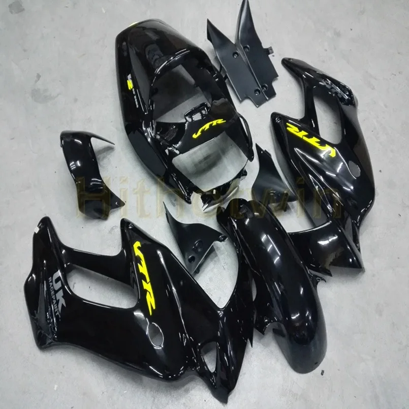 Пользовательские мотоцикла хомут для HONDA VTR1000F 1997 1998 1999 2000 2001 2002 2003 2004 2005 ABS Двигатель Обтекатель+ винты+ пламя+ красный