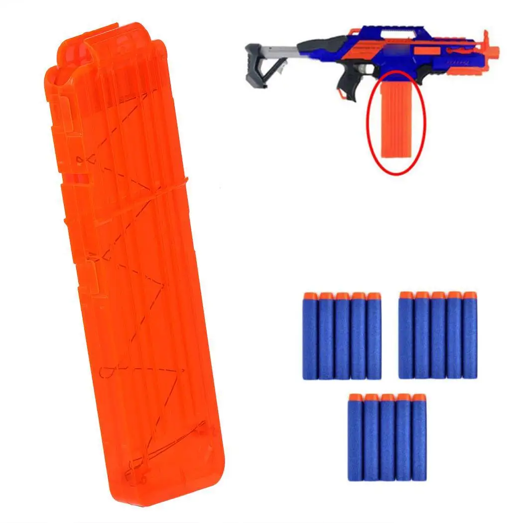 

Quick Reload 15 Darts Bullet Ammo Clip Magazine 3+ for Nerf 15pcs N-Strike Elite N-strike Series Blaster Toy