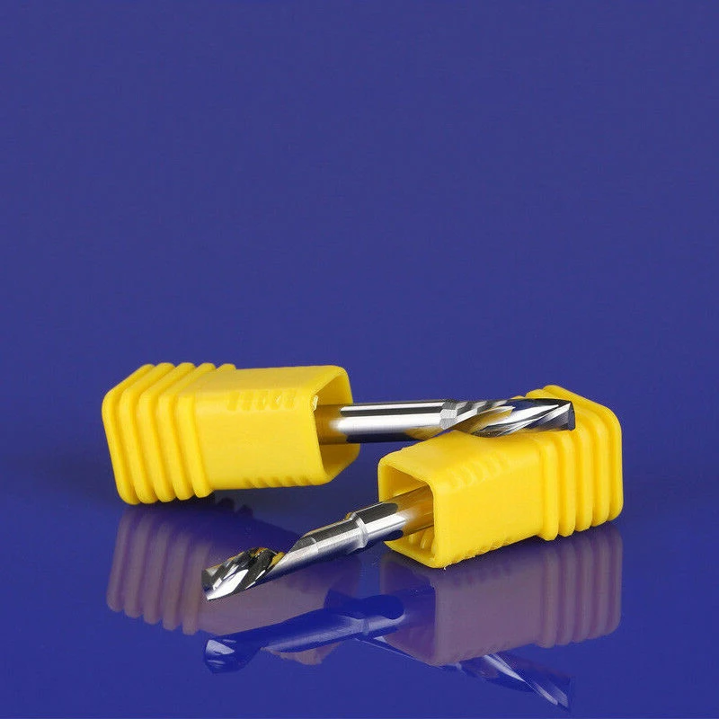 5pcs End Mills Aluminium Cutting One Flute CNC Router Milling Cutter Bits Tool 1/8" 7mm Durable Tool Parts
