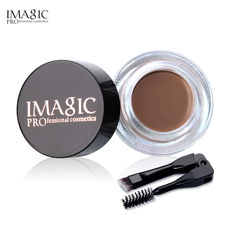 

IMAGIC Eyebrow 6 Colors Cream Eyebrow Gel Palette Waterproof Eyebrow Tint and Eyebrow Brushes