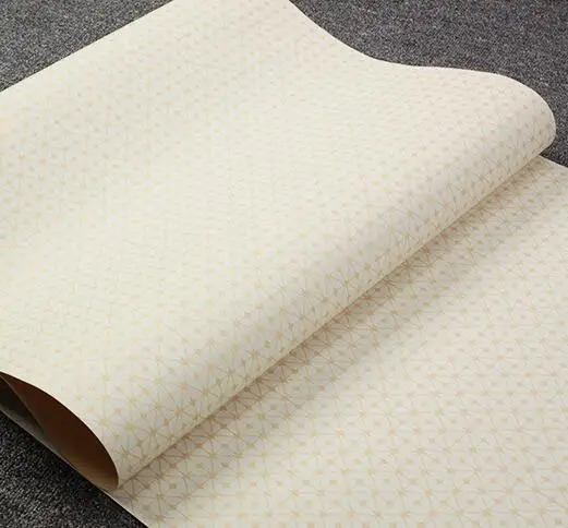 

Light color solid color plaid background wallpaper New modern Chinese style living room bedroom wallpaper roll Beige white