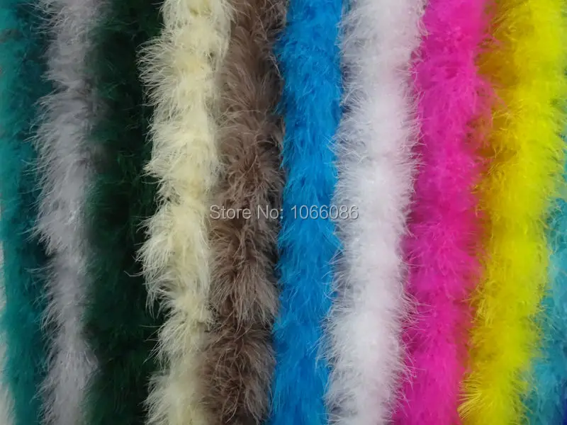 

Free Shipping 20Pcs/lot 200cm(79") Chicken Feather Strip Wedding Marabou Feather Boa Turkey Feather Boa 18Color selected