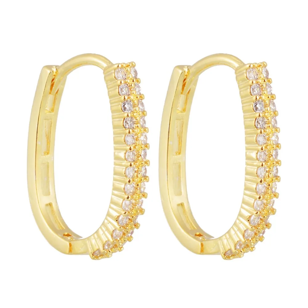 Sainio, женские серьги с кристаллами и цирконием, золотые серьги-кольца, модные массивные украшения, подарок для женщин, свадебные аксессуары