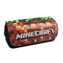 Мультфильм OW игры Minecraft Creeper плед Дети подросток джинсовый пенал коробка ручка сумка Косметический Макияж изменить кошелек