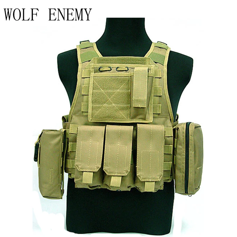 Тактический USMC MOD Molle штурмовая пластина Перевозчик боевой жилет Лесной Камуфляж