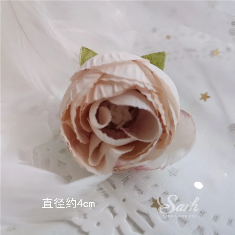 Искусственные цветы розы Пион Торт Топперы Свадебные помолвки десерт украшения на День святого Валентина вечерние принадлежности прекрасный подарок - Цвет: 6pcs chinese rose