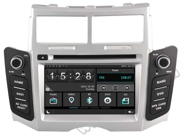 

Car Gps Dvd Head Unit Radio for Toyota Yaris 2007-2011 Navigation Phone Mirror Link HD Multimedia 3G WIFI DVR SWC After Market