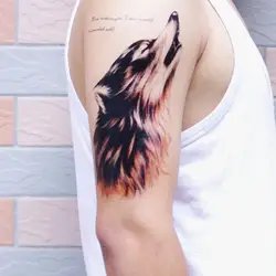 Новые водонепроницаемые тату-наклейки Big disableroar татуировка с изображением волка наклейки W22521