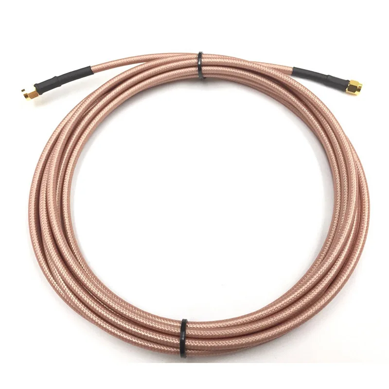 

20M SMA Male to SMA Male Plug High Temperature Double Shielded RG142 Coaxial RF Cable Low Loss High Quality