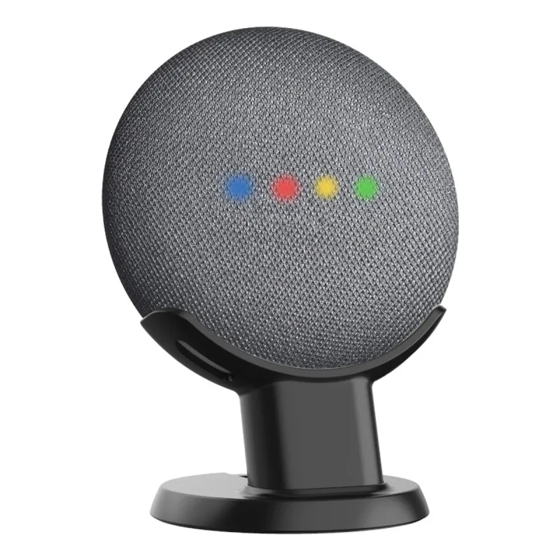 От US Google Home мини подставка для крепления голоса помощник компактный держатель кухня Спальня Кабинет аудио держатель acesorios - Color: BLACK