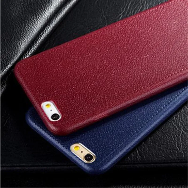 Ultra Thin Phone Cases For iPhone 5 5S SE 6 6s 7 8 Plus X 10 Cover Leather Skin Soft TPU Silicone Case 6S |