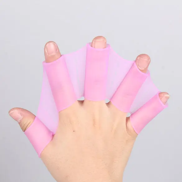 1 пара Силиконовый Плавание Шестерни Ласты рук веб-ласты Training Дайвинг перчатки Перепончатые перчатки для Для женщин Для мужчин детские