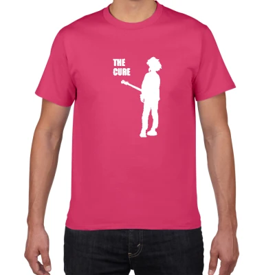 The Cure Post-Punk футболка для мужчин альтернатива Поп/рок футболка для мужчин хлопок размера плюс новая волна футболка для мужчин топы - Цвет: W326 fuchsia