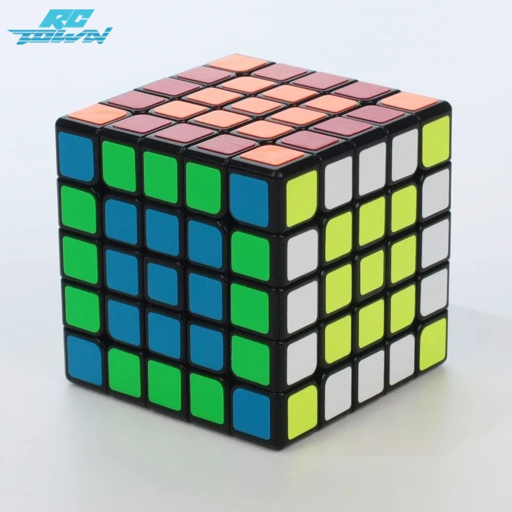 Rctown YUXIN Magic Cube Кирин пятого порядка Головоломка Куб Черный подарок для детей zk25