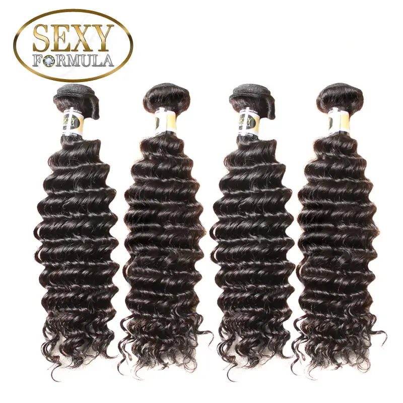 

7A Grade Brazilian Deep Wave 4pcs Lot New Arrival Single Donor Brazilian Virgin Hair Free Shipping Brazilian Curly Virgin Hair