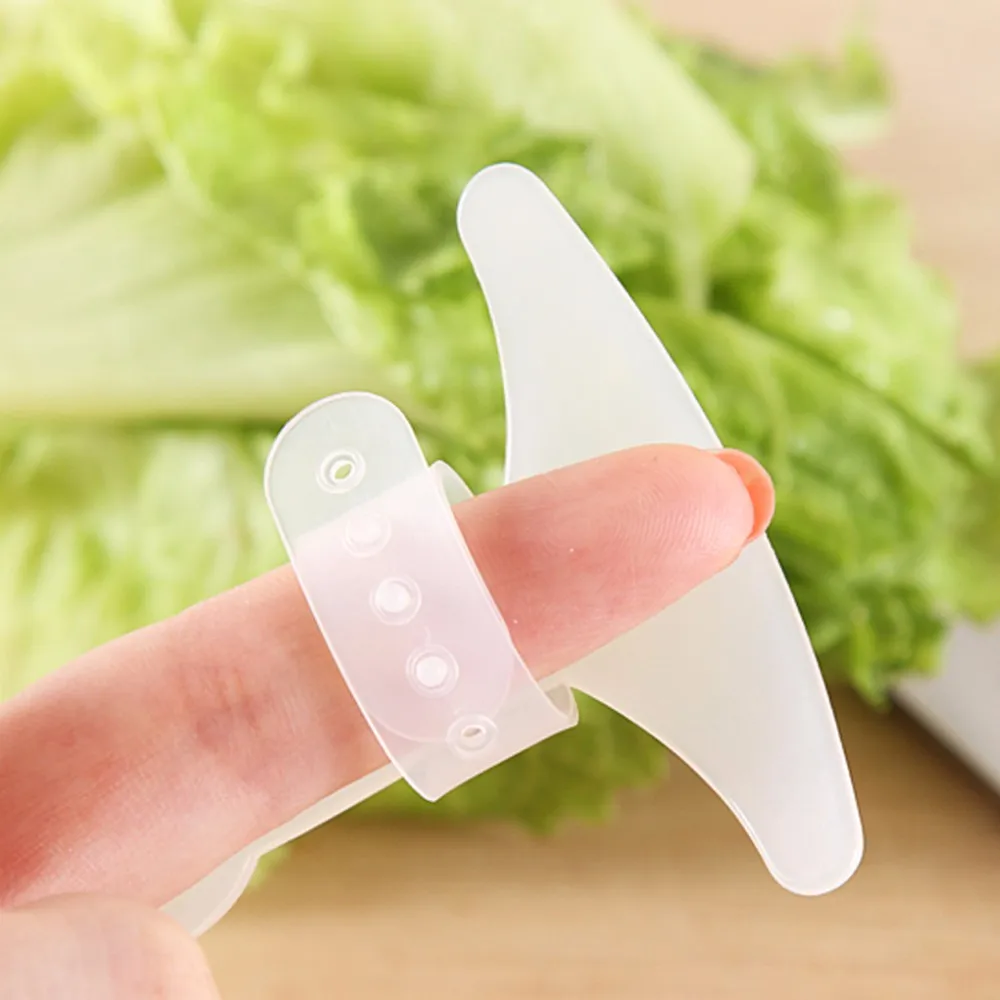 2Pcs Plastic Protector You Finger Cut Vegetable Tool Adjustable Finger