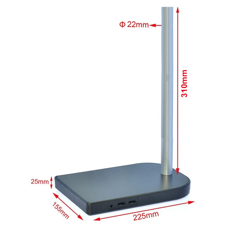 180X Optical Zoom Illuminated Video Microscope Industrial Microscope 5.0MP USB Camera with Focus Arm & 40 LED Ring Light Source