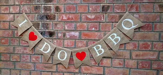 

Персонализированные Свадебные баннеры из мешковины для барбекю, баннеры для помолвки вечерние, гирлянды, фотореквизит, знаки