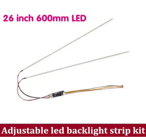 

1PCS Super light 600mm Adjustable brightness CCFL led backlight strip kit,Update 26inch lcd monitor to led bakclight