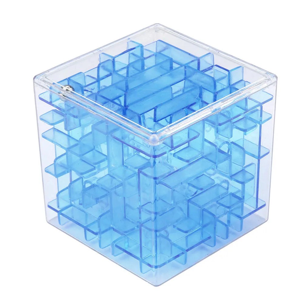 

3D Cube Puzzle Maze Toy Hand Game Case Box Fun Brain Game Challenge Fidget Toys Balance Educational Toys for children 2.11