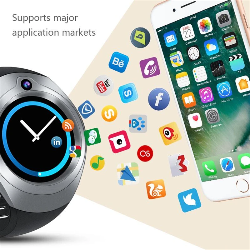 Для samsung gear s3 Смарт часы телефон с MTK6580 Android 5 1 3g WI FI gps сердечного ритма активно