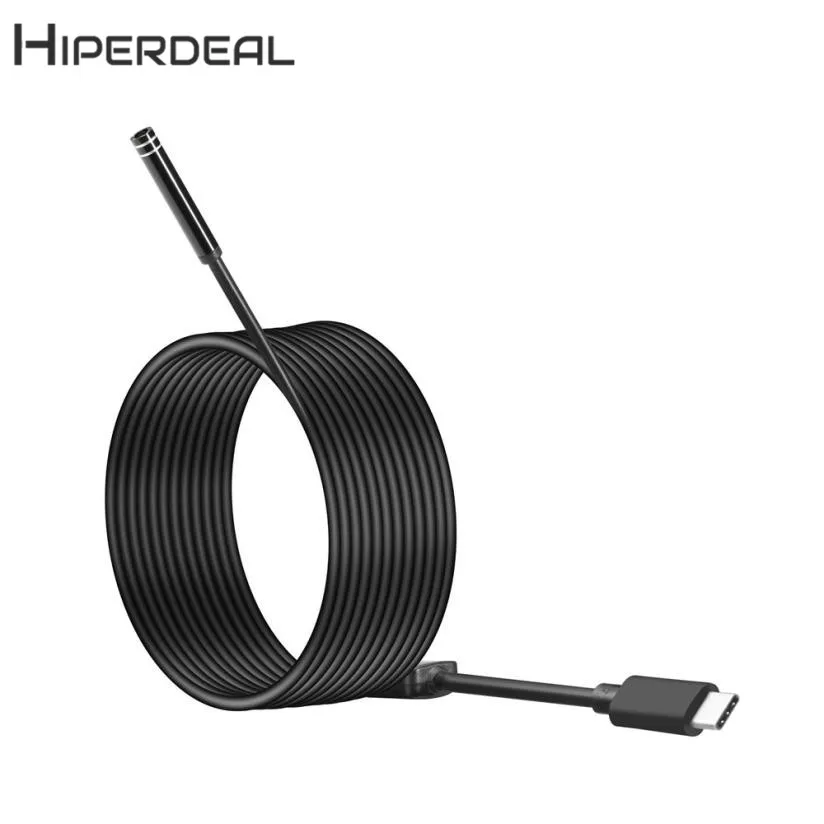 HIPERDEAL Новый Android USB / TYPE C эндоскоп осмотр 5 мм камера 8 светодиодный IP67