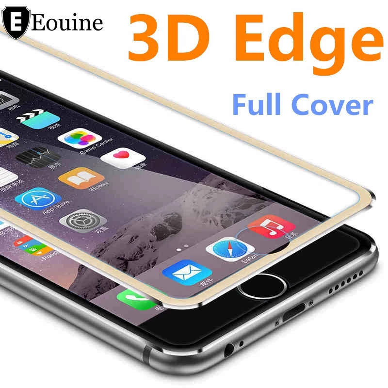 

3D Aluminum alloy Tempered Glass Case Coque for iphone X 8 6 6s 7 Plus Full Film Fundas For 5 5s se 5C Case Red
