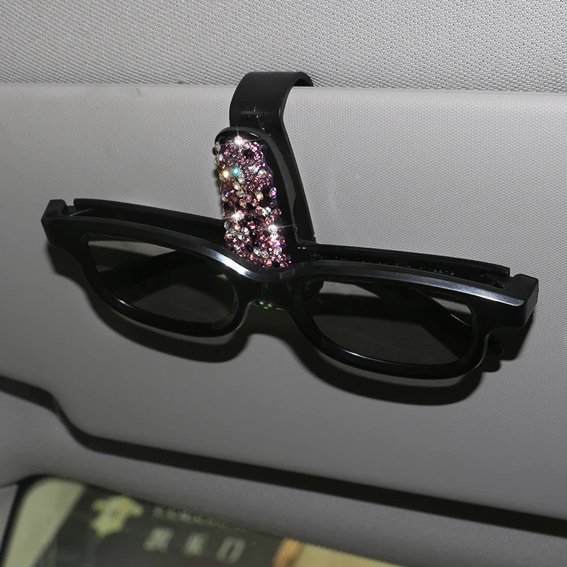 Crystal-Rhinestones-Car-Fastener-Clip-Sun-Visor-Sunglasses-Fashion-Women-Diamond-Car-Glasses-Decorative-Card-Ticket-Clip-49