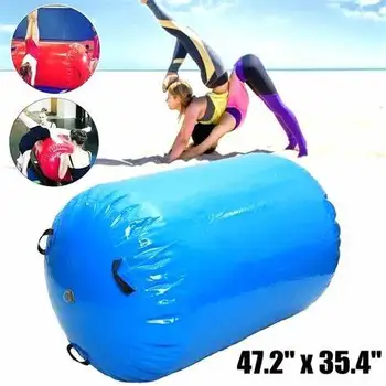 

Free shipping Inflatable Air Track Home Roller Small Airtrack Gymnastics Mat Cylinder Gym Training - Camping Airtrack