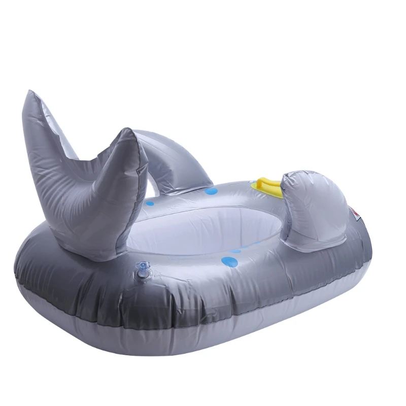 

New 1Pc Shark Shaped Kids Inflatable Baby Toddler Swimming Seat Float Pool Fish Rings