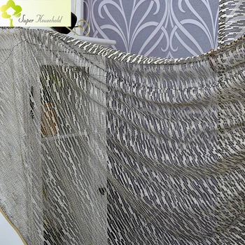 

New Mesh Curtains For Bedroom Living Room Hollow Tulle For Window Kitchen Drapes Decorative Fabric Home Rideaux Grey Color