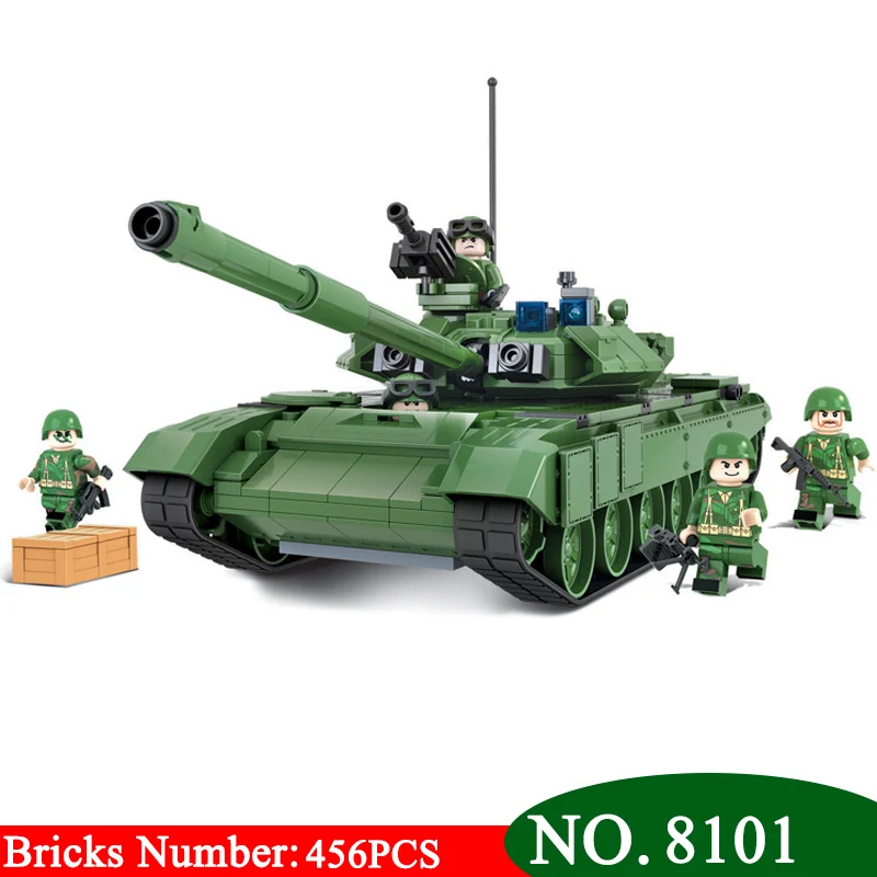 Новинка 8101 победитель 456 шт. модель боевого танка в стиле милитари игрушки для