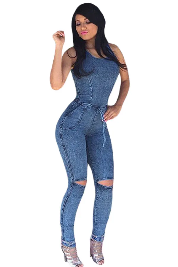 Online Buy Wholesale denim catsuits from China denim