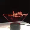 Flying Big Wings Plane A380 3D Lamp RGB Mood Lamp 7 Colors Light LED Night Light Birthday Holiday Decor Gift For Children Friend ► Photo 1/6