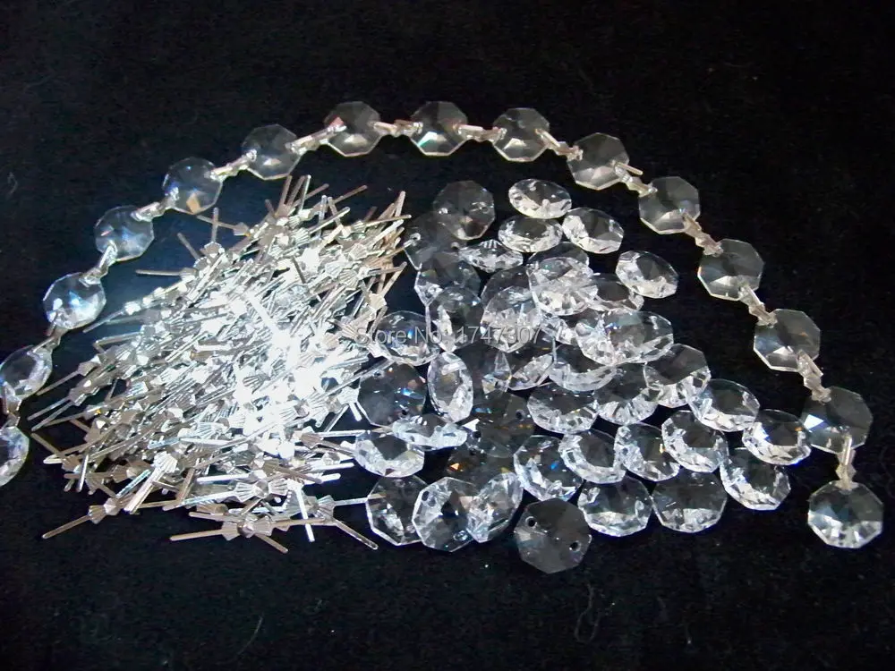 Clipes de Gravata Grânulos de Cristal Pces Cromo Ouro Borboleta Fivela Acessórios Lustre Iluminação & Cortina Metal Conector 1000 L45mm - 8 lustre iluminação & cortina metal conector