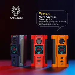 Snowwolf Vfeng-S Mod Sigelei Vape 230 Вт поле Mod 1,30 дюймов TFT цветной экран TC моды Vfeng S электронная сигарета комплект