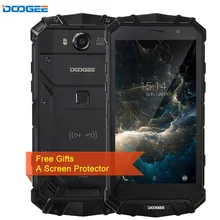 Doogee S60 тройной проверки 6 ГБ/64 ГБ IP68 Водонепроницаемый 5580 мАч идентификации отпечатков пальцев 5.2 ”Android 7.0 mtk helio P25 4 г NFC
