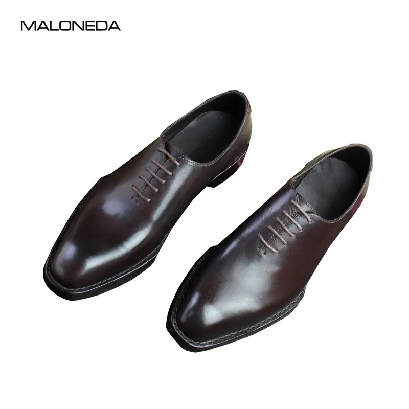 MALONEDA/итальянские классические модельные туфли из натуральной кожи в стиле ретро, хорошо Окаймленный для мужчин