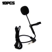 10 шт., Мини 3,5 мм, зажим для галстука-хомута, микрофон Lavalier для беспроводного нательный передатчик, говорящая Речевая училка
