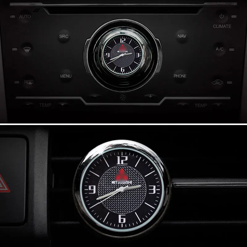 Автомобильные часы украшения вентиляционные отверстия на выходе зажим наклейка с логотипом, может использоваться для Hyundai для Skoda Peugeo Chevrolet Fiat Мазда Ниссан джип аксессуары