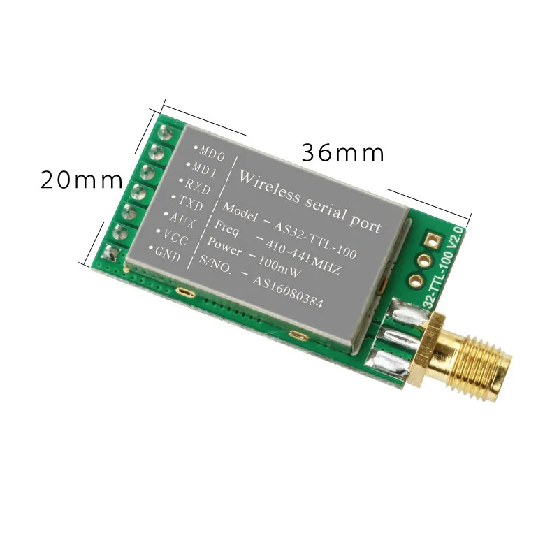 433 МГц SX1278/SX1276 LORA беспроводной модуль 100 МВт 3000 м дальние расстояния lora широкий спектр беспроволочный последовательный порт UART трансивер