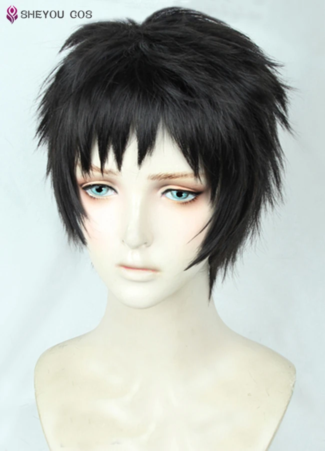 Boku no My Hero Academia Chisaki Kai Cosplay Black Brown Hair Wig+Free wig cap