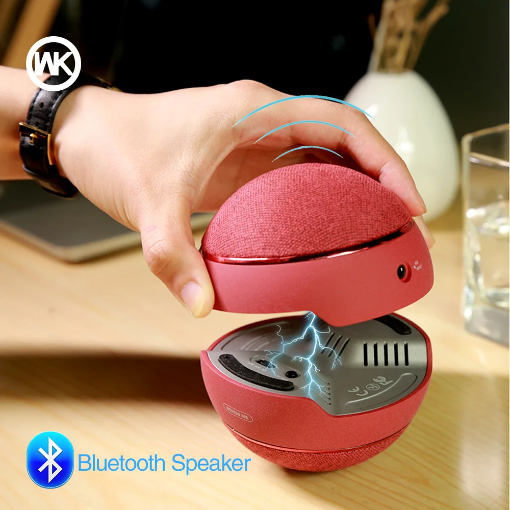 WK Caixa де сом Bluetooth Динамик Магнитный Беспроводной Портативный сабвуферный мини