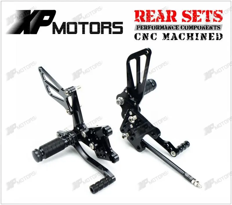 Черный гонки ЧПУ заготовок Rearset подножка сзади комплект для Сузуки СВ650/с SV650A/СА АБС 2003 2004 2005 2006 2007 2008 2009 2010 2011 Черный гонки ЧПУ заготовок Rearset подножка сзади комплект для Сузуки СВ650/с SV650A/СА АБС 2003 2004 2005 2006 2007 2008 2009 2010 2011