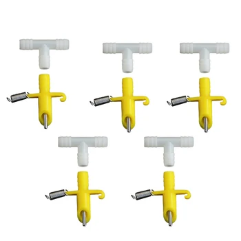

Rabbit Drinking Waterer 30Sets Automatic Nipple Drinker Rabbit Farm Water Nipple Drinker Livestock Tools