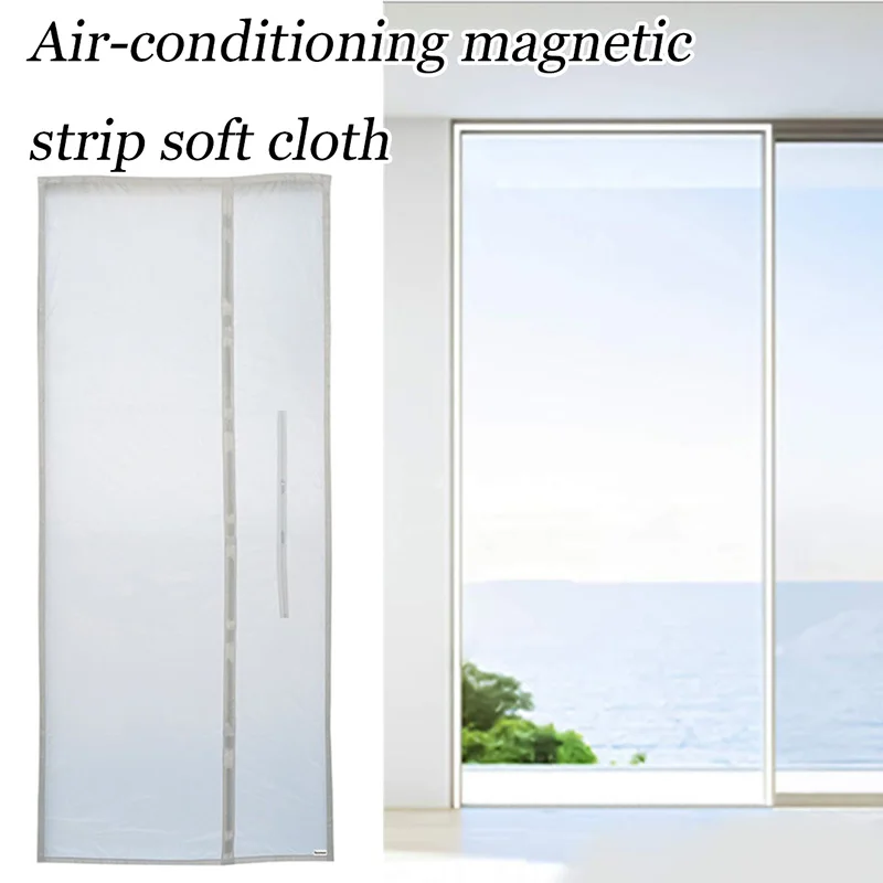 

Magnetic Strip Window Seal for Mobile Air Conditioning Units Soft Cloth Sealing Baffle Seal LBShipping
